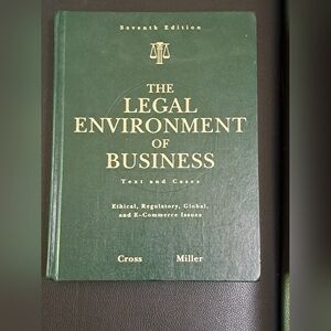 The Legal Environment of Business textbook, 7th edition, hardback